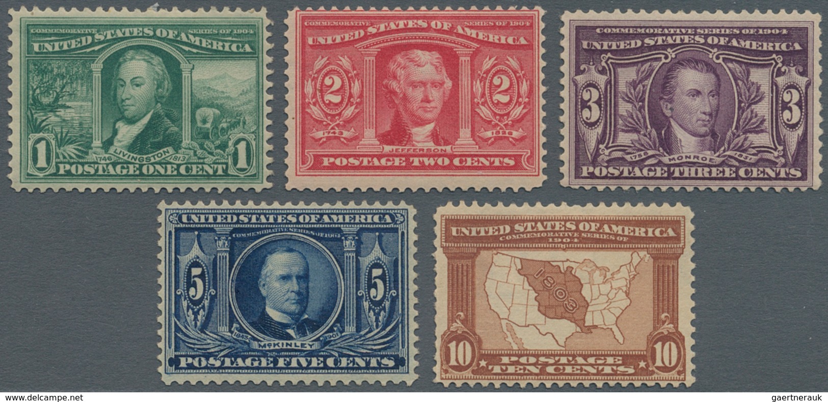 Vereinigte Staaten Von Amerika: 1904 (21 April), St. Louis International Exposition And Luisiana Pur - Used Stamps
