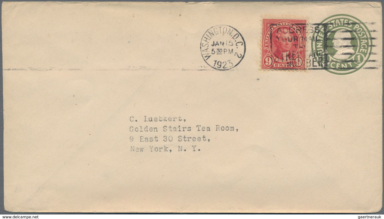 Vereinigte Staaten Von Amerika: 1c-10c, 12c-14c, 17c 1922-23 Perf 11 Issue First Day Covers (Scott 5 - Used Stamps