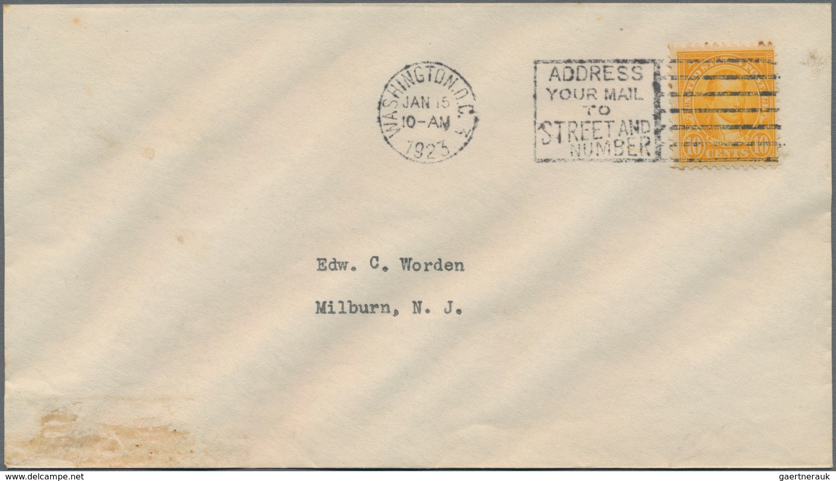 Vereinigte Staaten Von Amerika: 1c-10c, 12c-14c, 17c 1922-23 Perf 11 Issue First Day Covers (Scott 5 - Used Stamps
