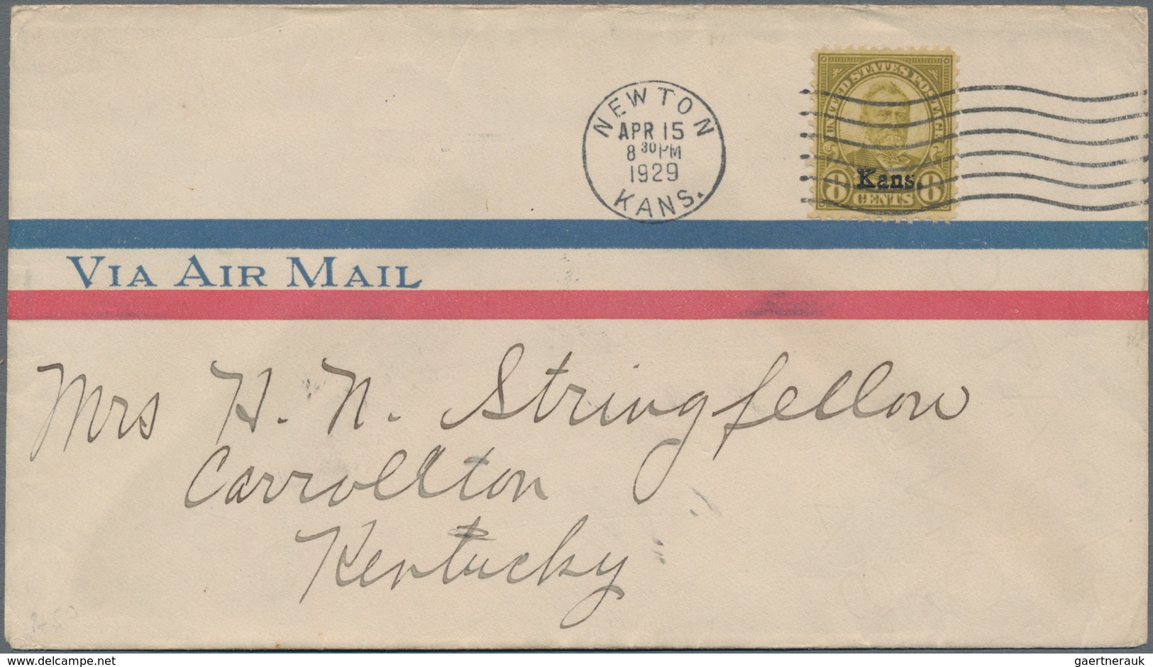 Vereinigte Staaten Von Amerika: 1929. 8c Kansas (Scott 666) Tied By "Newton Kans. Apr. 15 1929" True - Used Stamps