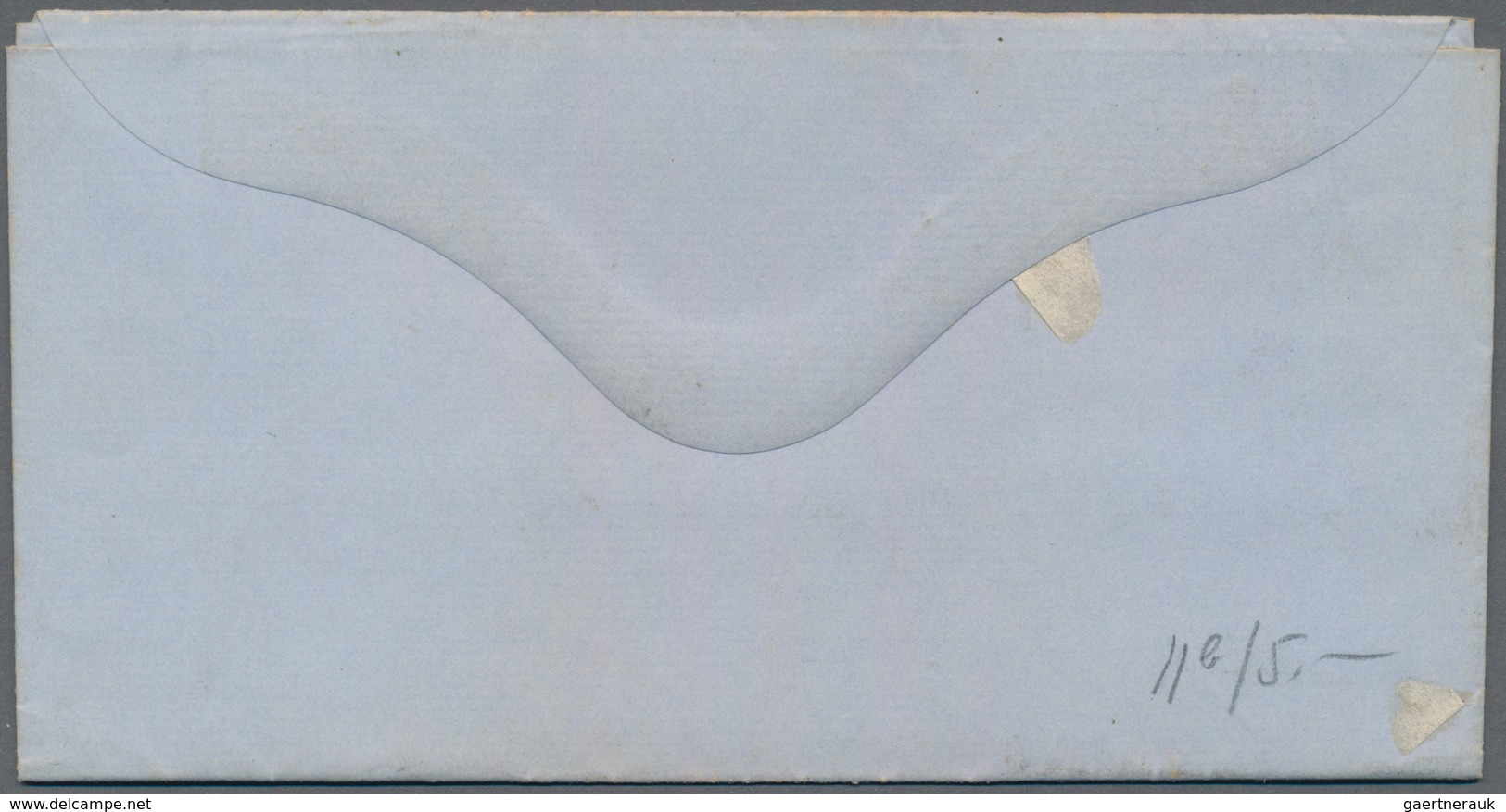 Vereinigte Staaten Von Amerika - Ganzsachen: 1861: 3c Pink On Blue Letter Sheet (Scott U36), Mint Le - Andere & Zonder Classificatie