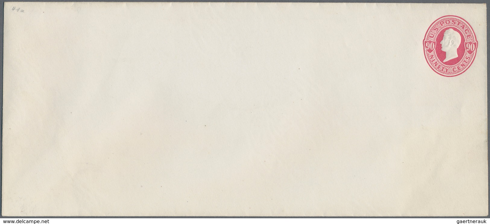 Vereinigte Staaten Von Amerika - Ganzsachen: 1870/71: 90c Carmine, Reay (Scott U105), Mint Legal Siz - Sonstige & Ohne Zuordnung