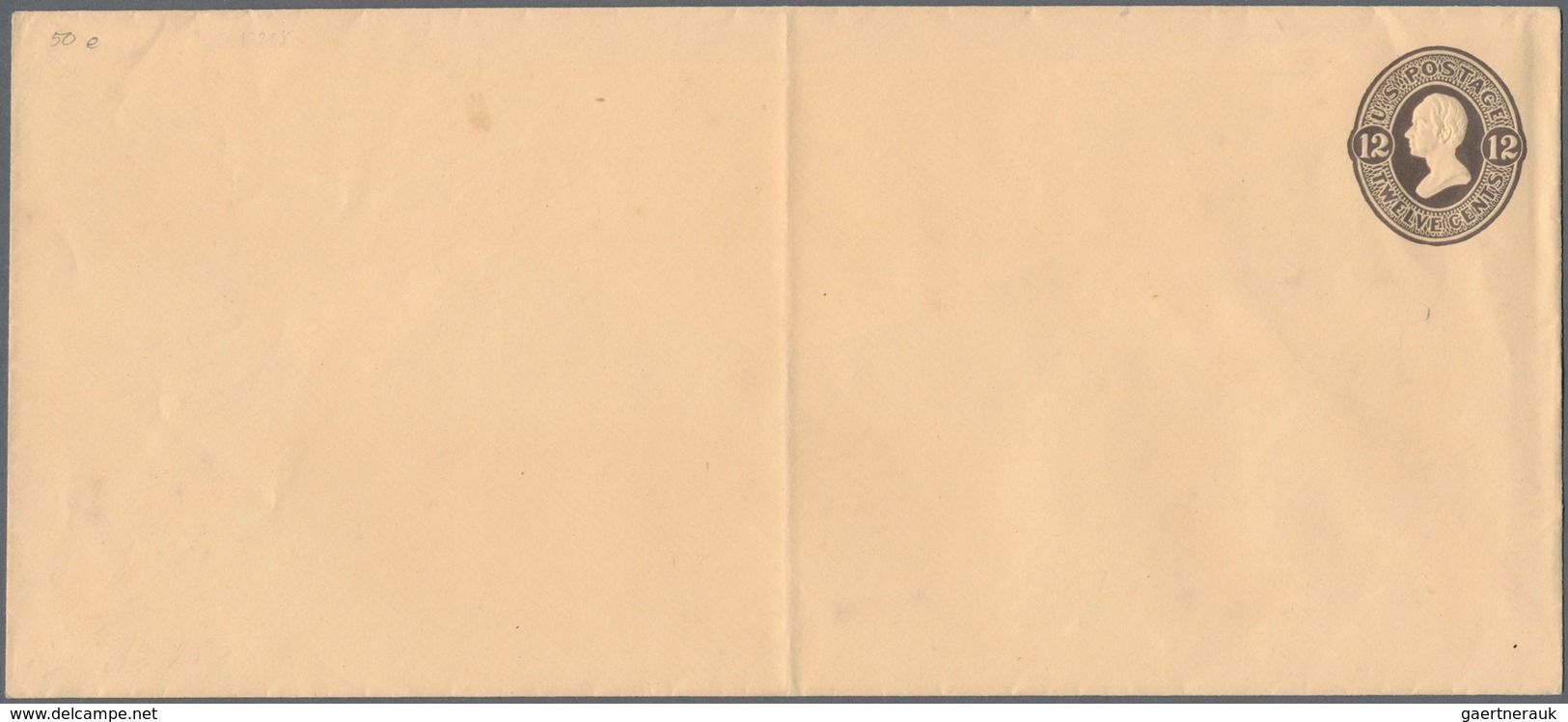 Vereinigte Staaten Von Amerika - Ganzsachen: 1874/86: 12c Plum On Cream, Plimpton (Scott U197), Mint - Other & Unclassified