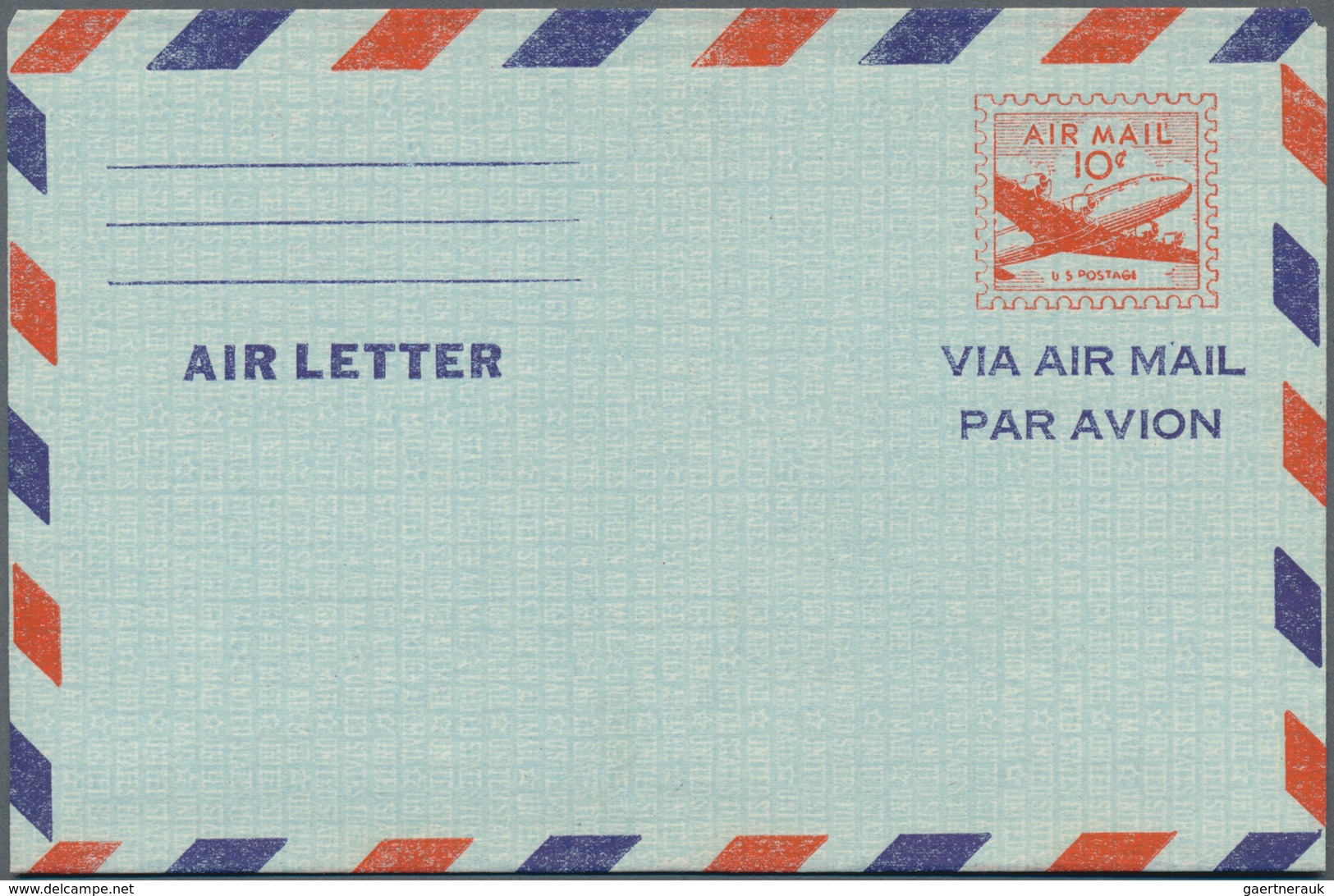 Vereinigte Staaten von Amerika - Ganzsachen: 1947/55 four unused postal stationery letter sheets wit