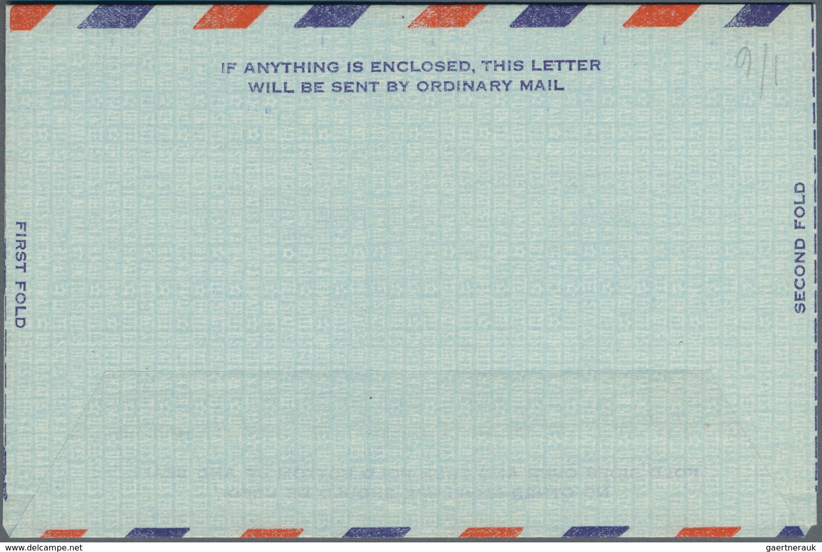 Vereinigte Staaten von Amerika - Ganzsachen: 1947/55 four unused postal stationery letter sheets wit