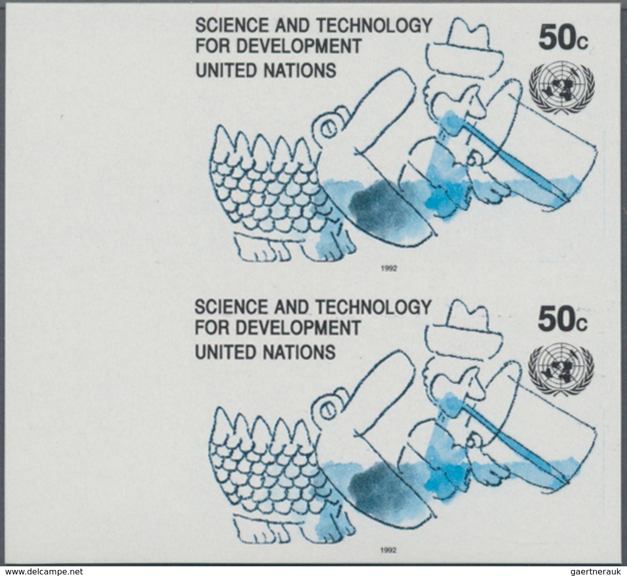 Vereinte Nationen - New York: 1992, Science And Technology For Development 50c. In Six Different Ver - Andere & Zonder Classificatie