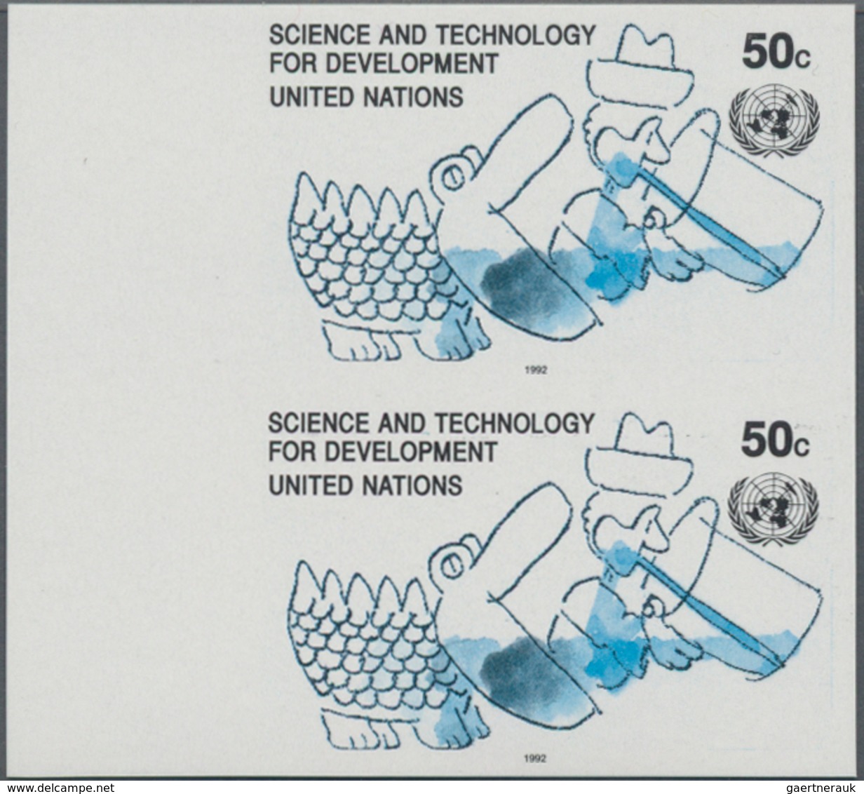 Vereinte Nationen - New York: 1992, Science And Technology For Development 50c. In Six Different Ver - Other & Unclassified