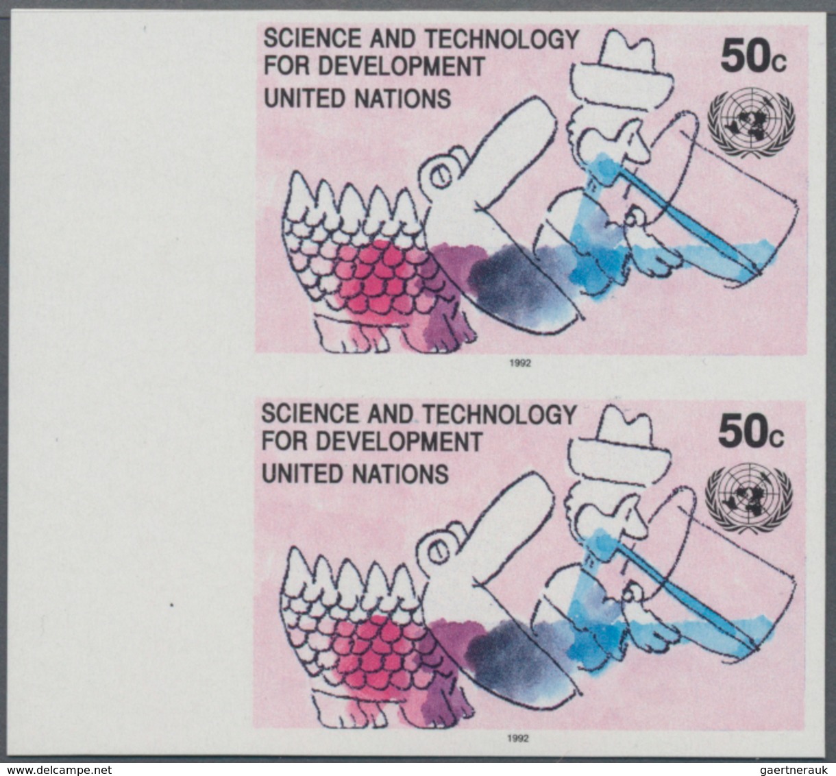 Vereinte Nationen - New York: 1992, Science And Technology For Development 50c. In Six Different Ver - Andere & Zonder Classificatie