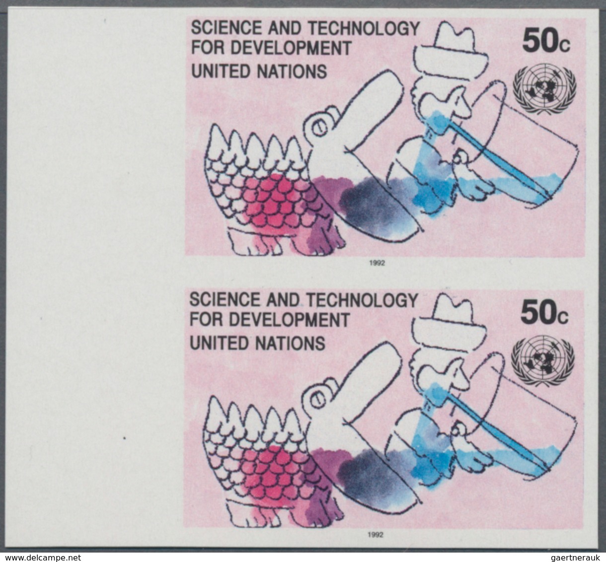 Vereinte Nationen - New York: 1992, Science And Technology For Development 50c. In Six Different Ver - Other & Unclassified