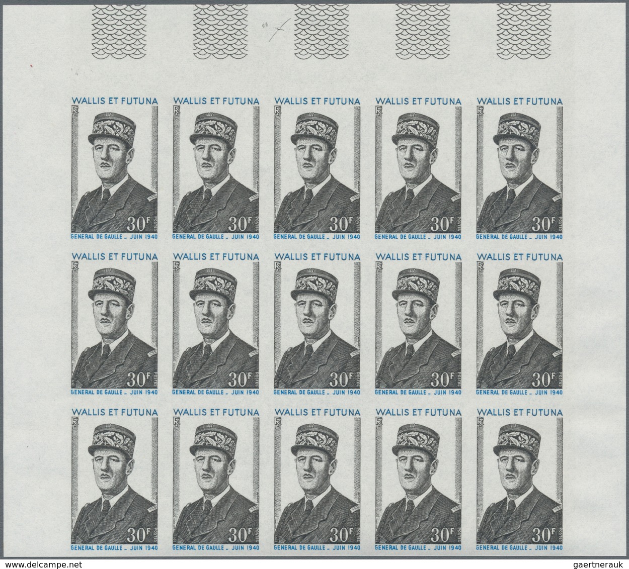 Wallis- Und Futuna-Inseln: 1971, Death Anniversary Of General De Gaulle, Both Values In Imperforate - Other & Unclassified