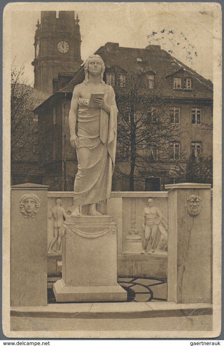 Flugpost Deutschland: 1914, DRESDEN/Flugpost Dresden-Leipzig 10.5. "a" (Ovalstempel), 5 Pf. Privat-G - Posta Aerea & Zeppelin