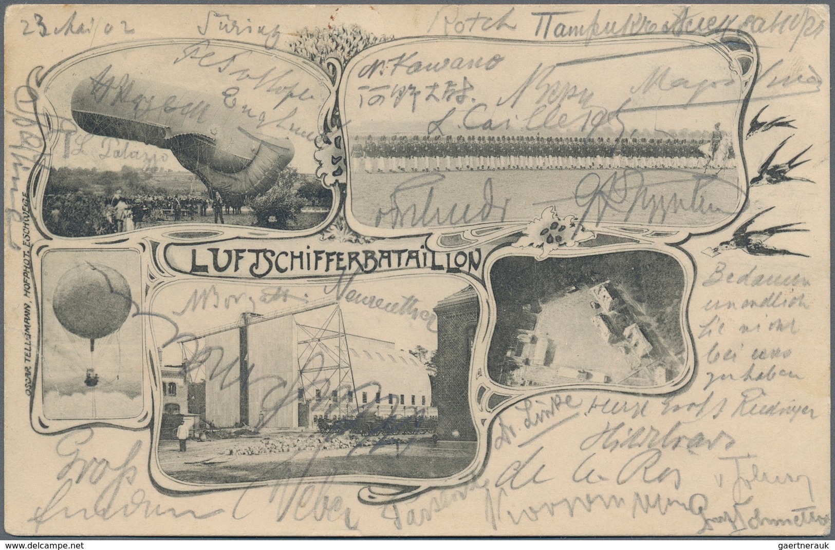 Zeppelinpost Deutschland: 1902, BERLIN REICHSTAG 23.5.: Dort Gestempelte Bildkarte Des Luftschifferb - Luchtpost & Zeppelin