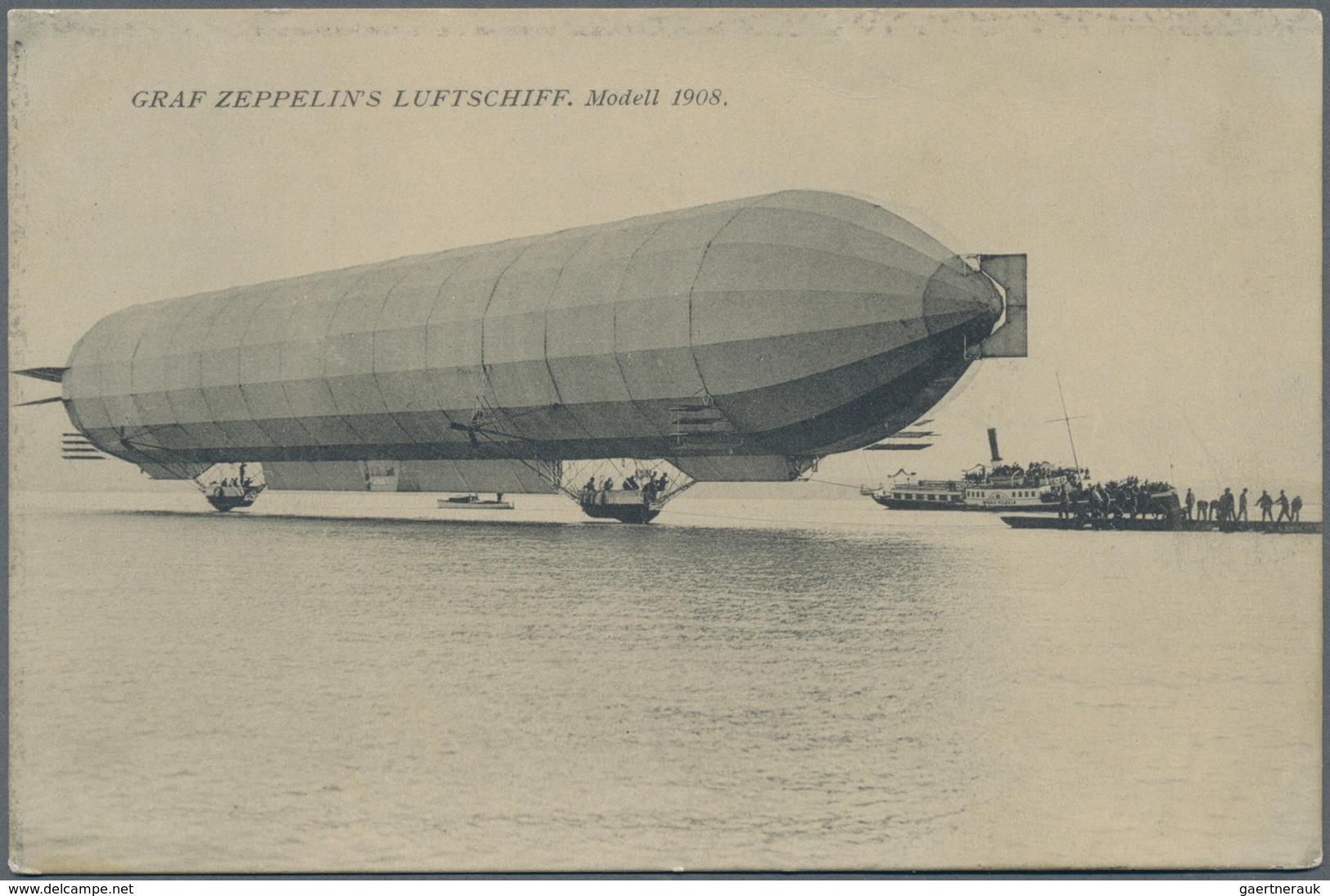 Zeppelinpost Deutschland: 1908, LZ 4, Drei Dekorative Ansichtskarten In Sauberer Erhaltung, Alle Im - Luchtpost & Zeppelin