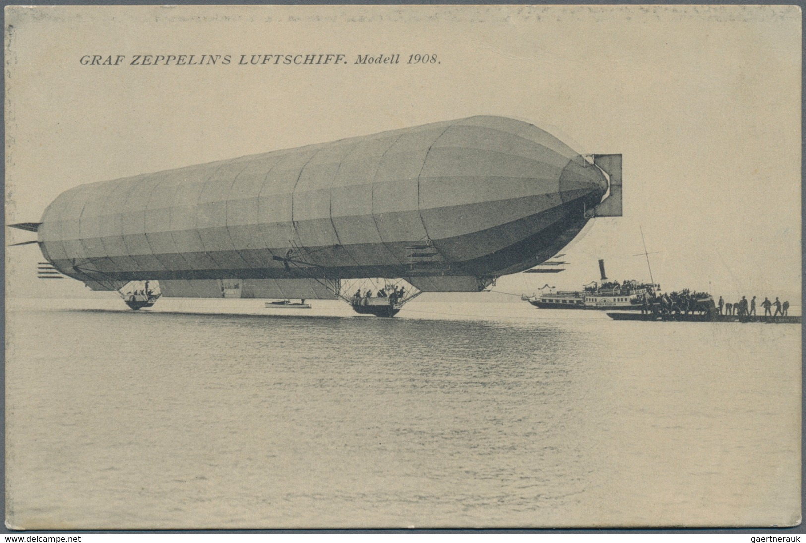 Zeppelinpost Deutschland: 1908, LZ 4, Drei Dekorative Ansichtskarten In Sauberer Erhaltung, Alle Im - Luft- Und Zeppelinpost