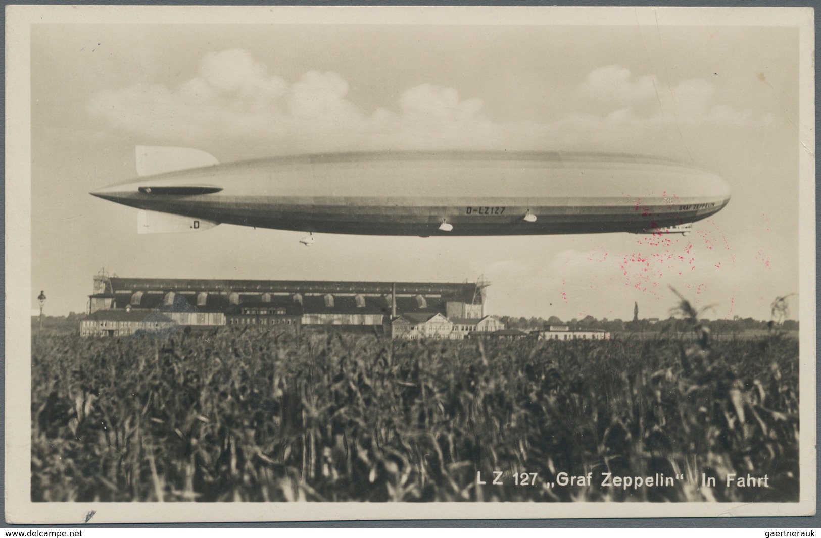 Zeppelinpost Europa: 1929. Graf Zeppelin Real Photo RPPC Flown On The Graf Zeppelin LZ127 Airship's - Andere-Europa