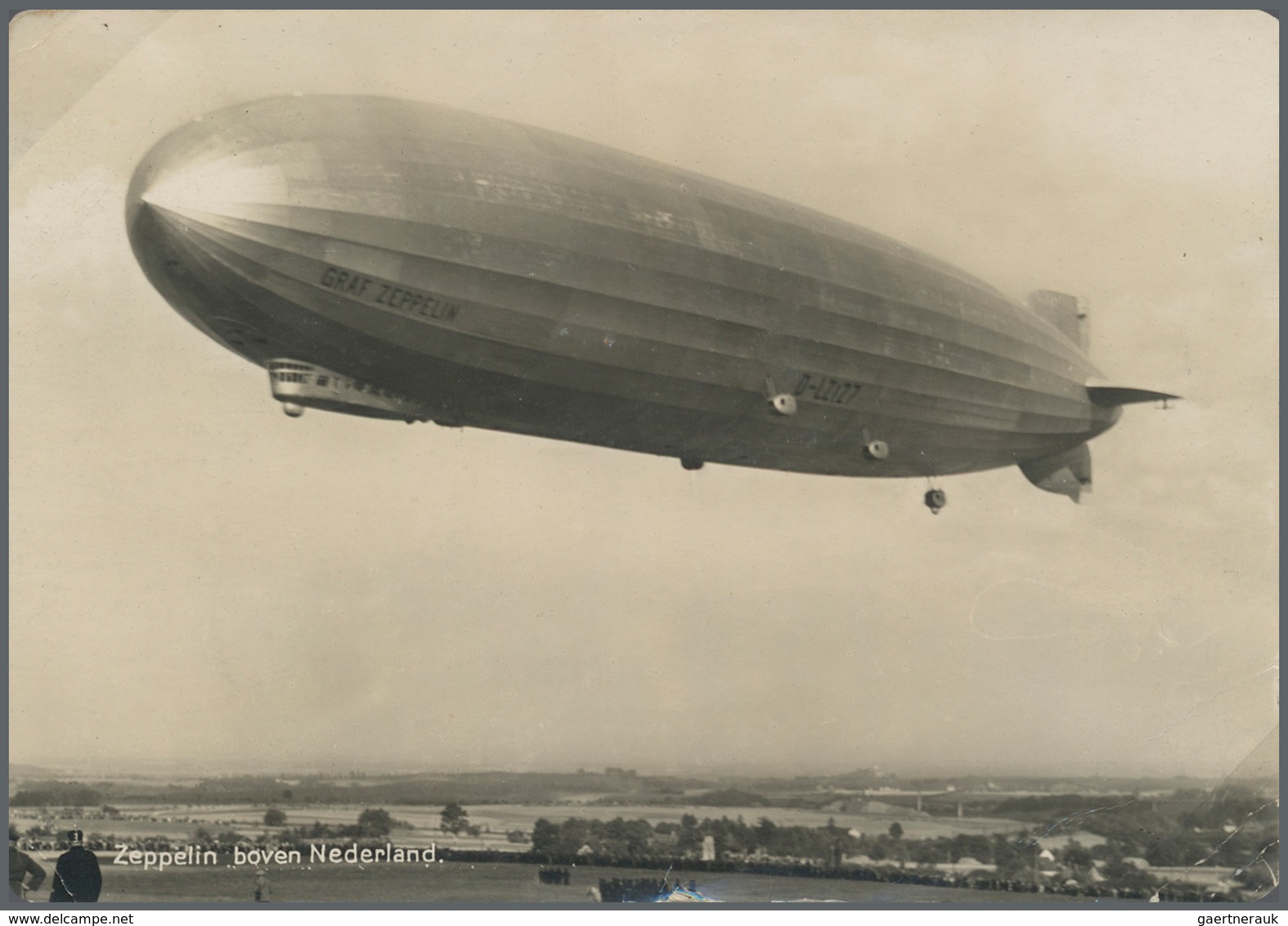 Zeppelinpost Europa: 1930, Ungarn/Niederlandefahrt: Abwurf VENLO: Einzigartiger Vertragsstaatenbeleg - Europe (Other)