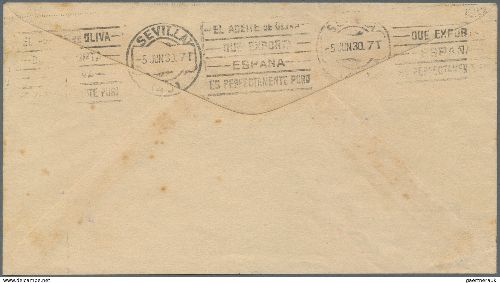 Zeppelinpost Übersee: 1930. Original Airmail Cover Flown On The Graf Zeppelin Airship's 1930 Südamer - Zeppelins