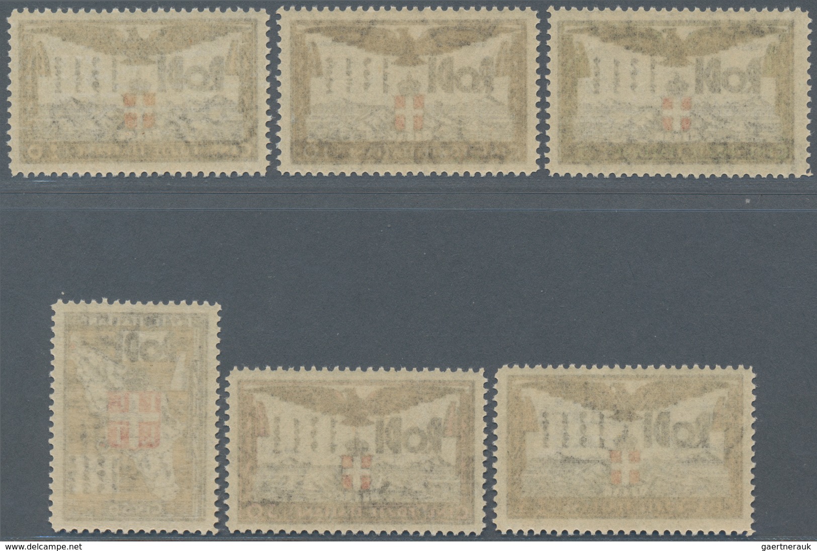 Ägäische Inseln: RODI: 1932, 5 C To 25 L Ten Stamps Mint Never Hinged, Very Small Edition - Ägäis
