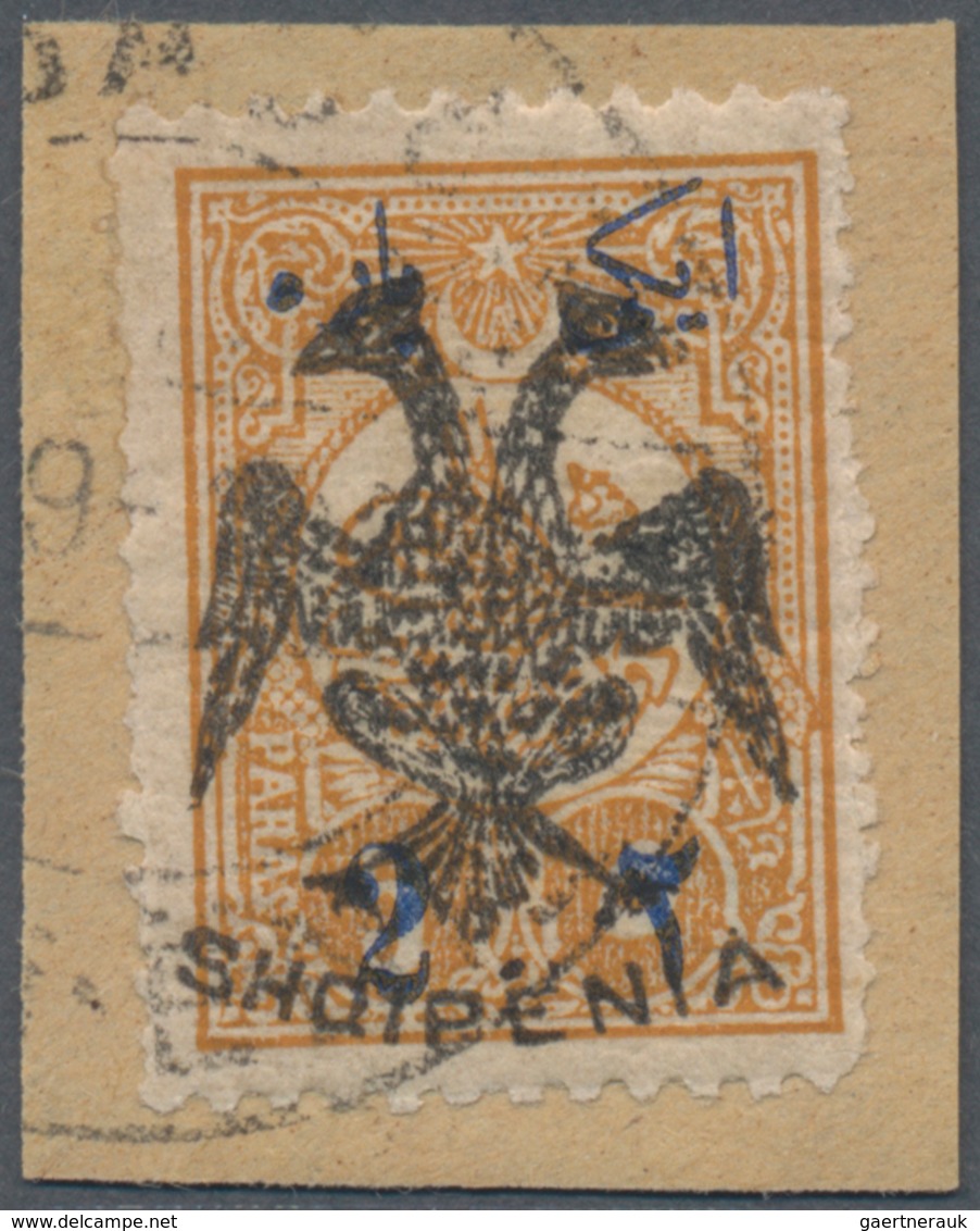 Albanien: 1913, Double Headed Eagle Overprints, 2pa. On 5pa. Ocre, Fresh Colour And Normally Perfora - Albanien