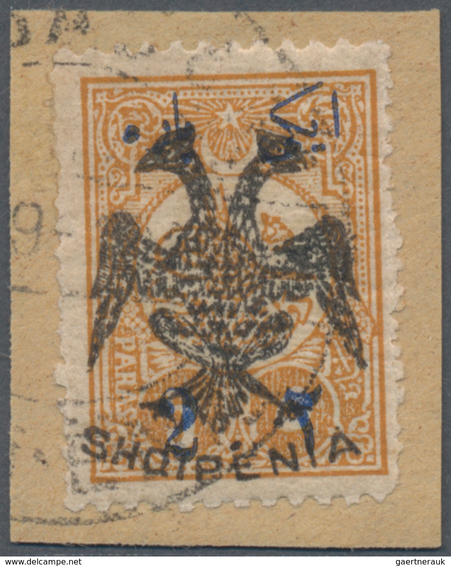 Albanien: 1913, Double Headed Eagle Overprints, 2pa. On 5pa. Ocre, Fresh Colour And Normally Perfora - Albanië