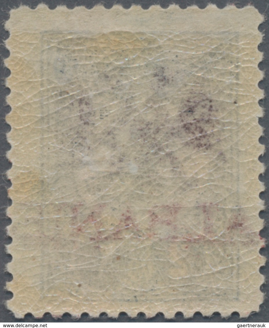 Albanien: 1913, Ottoman Empire, 2 Pia Deep Blue (Mi.163), Applied For An Essay Of The Overprint With - Albanië