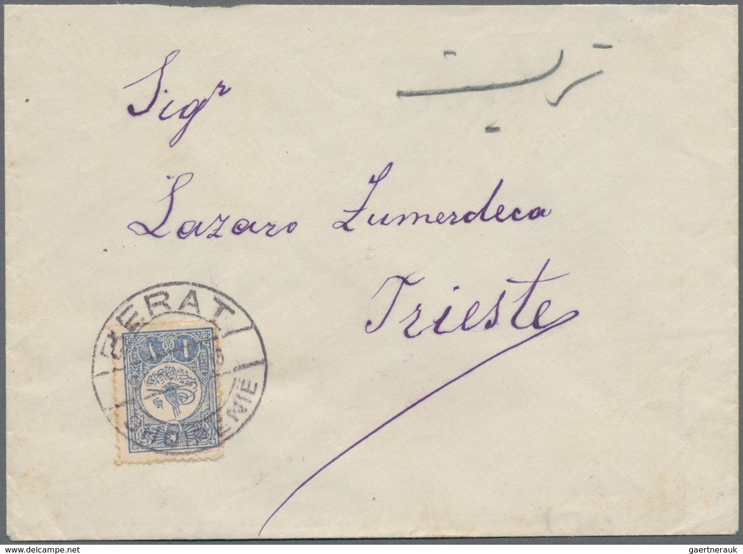 Albanien - Stempel: 1913, SHQIPENIE Type Postmarks Used On Ottoman Empire Stamps: Attractive Group C - Albanië