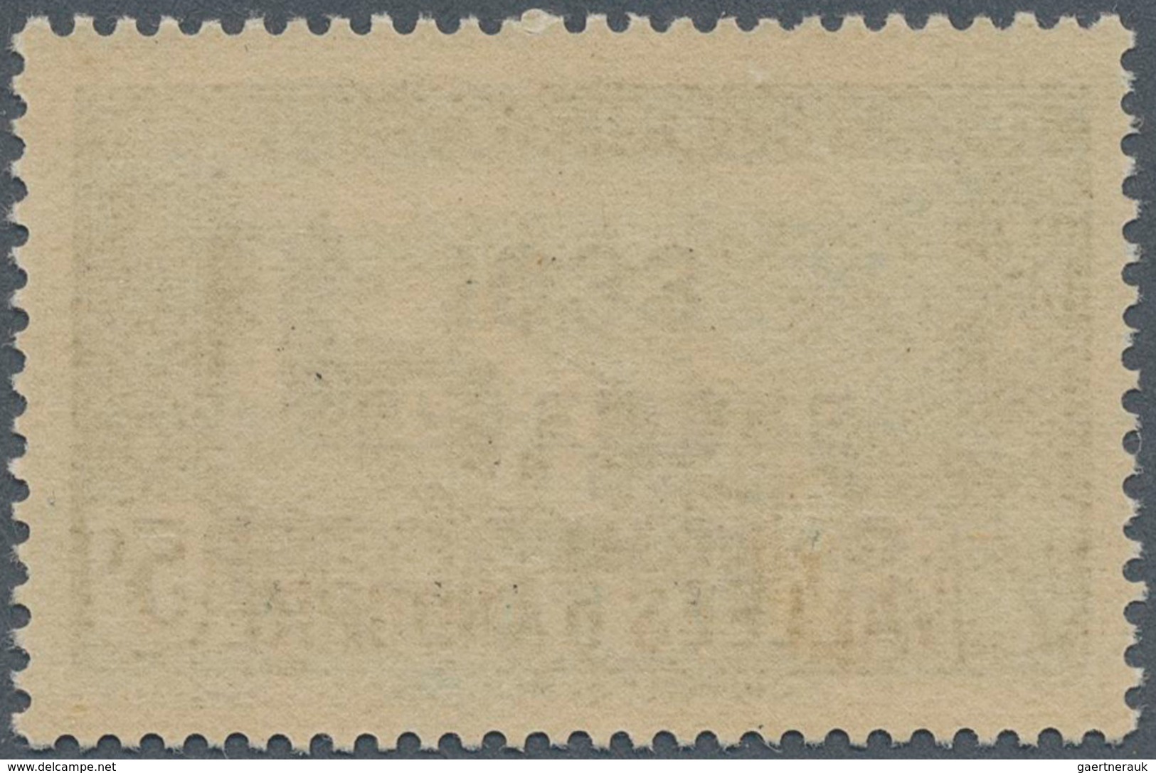 Andorra - Französische Post: 1933, "ELECTIONS" Overprints, Private Issue, 5c. Bluish Green With Inve - Sonstige & Ohne Zuordnung