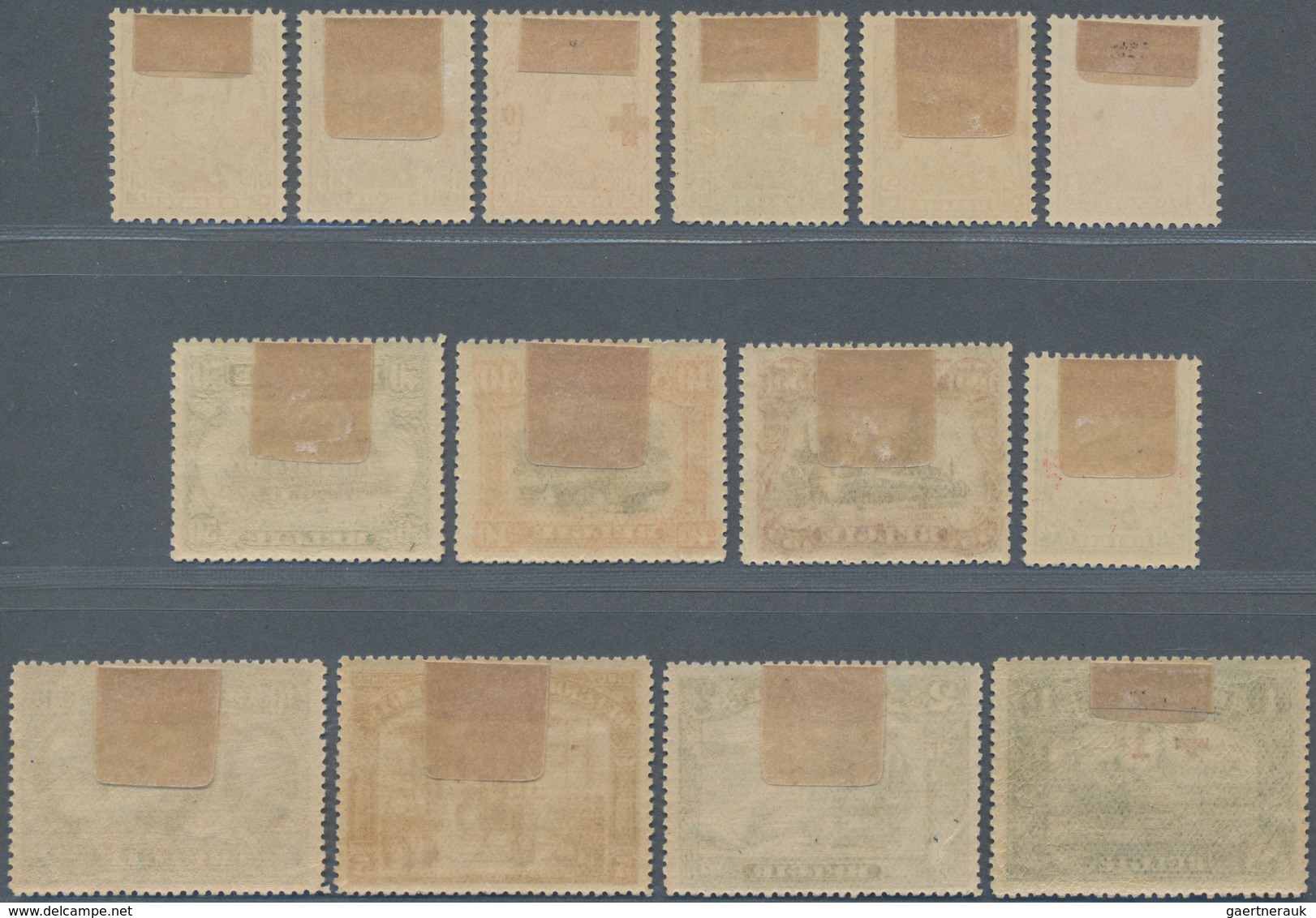 Belgien: 1918, Red Cross, Dew Fresh Luxury Series Unused, Small Fold, 10 Fr. Practically Mint (C.O.B - Andere & Zonder Classificatie