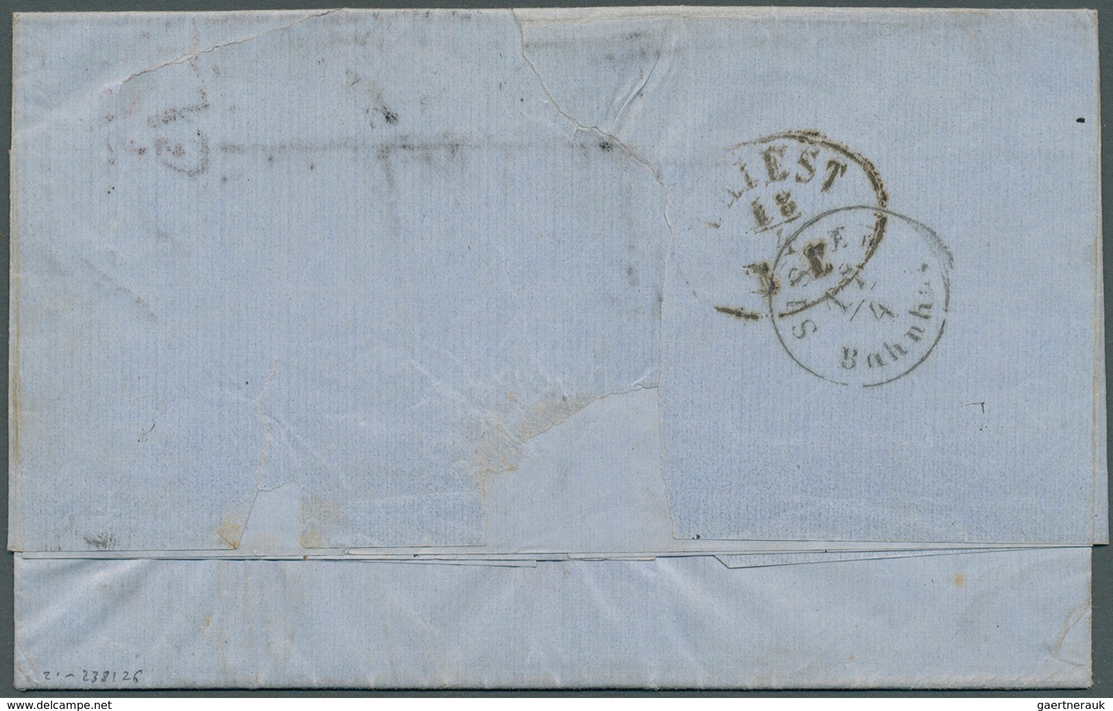 Bosnien Und Herzegowina: 1865, Entire Letter From BANJA LUKA 14 April To Triest (slight Tear At Top - Bosnië En Herzegovina