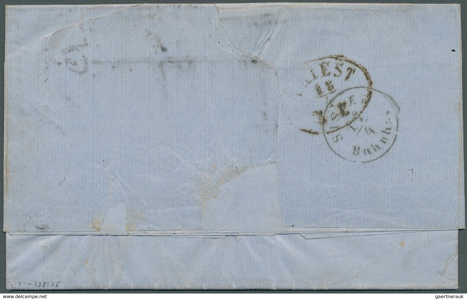 Bosnien Und Herzegowina: 1865, Entire Letter From BANJA LUKA 14 April To Triest (slight Tear At Top - Bosnien-Herzegowina