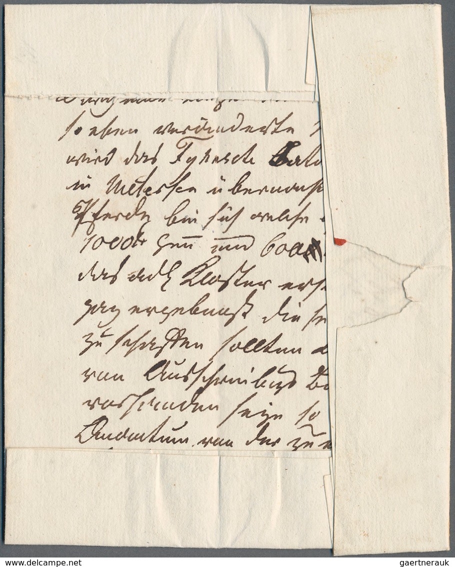 Dänemark - Vorphilatelie: 1815, Folded Letter From Altona To Uetersen, Dated Inside 'Altona 29ter Ju - ...-1851 Voorfilatelie