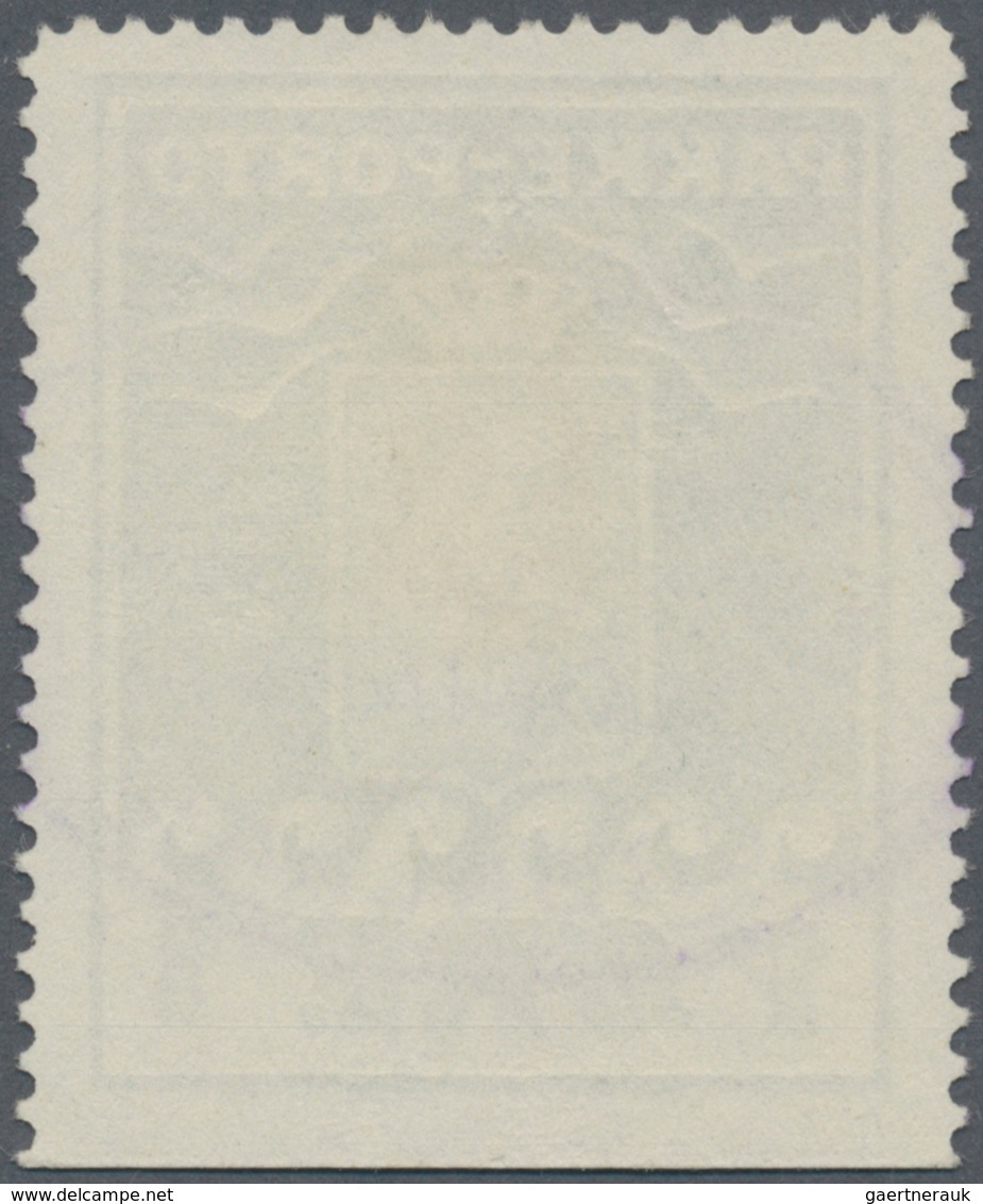 Dänemark - Grönland: 1915, 1 Ore Greenolive, Imperforated At Bottom, Violet Cancelled "STYRELSEN AF - Briefe U. Dokumente