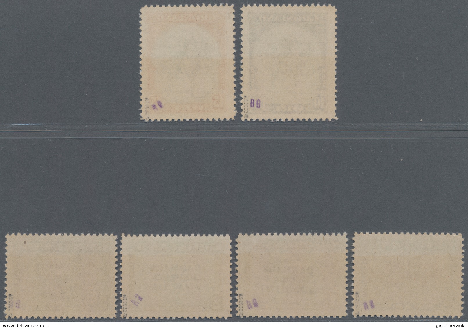 Dänemark - Grönland: 1945, Befreiung Dänemarks 6 Werte Tadellos Postfrisch Mit Andersfarbigen Aufdru - Briefe U. Dokumente