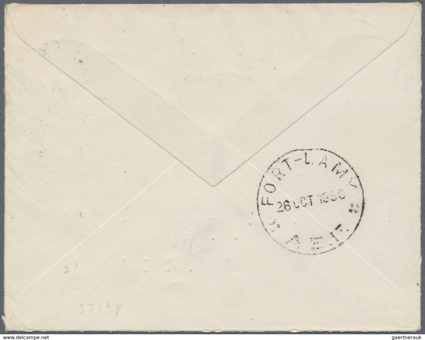 Dänemark - Grönland: 1960, Cover From GODTHAB To New Jersey/USA And Forwarded To FRENCH EQUAT. AFRIC - Briefe U. Dokumente