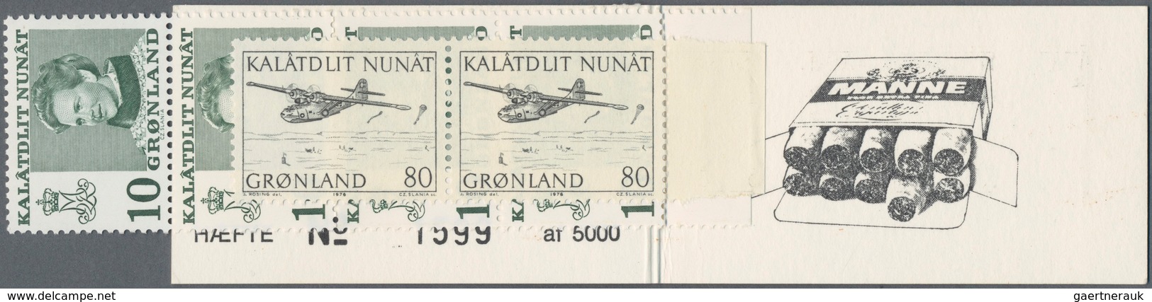 Dänemark - Grönland: 1977, Tobaco, Privat Advertising Booklet DAKA Nr. 3 (DR Nr. 5) Mint Never Hinge - Briefe U. Dokumente