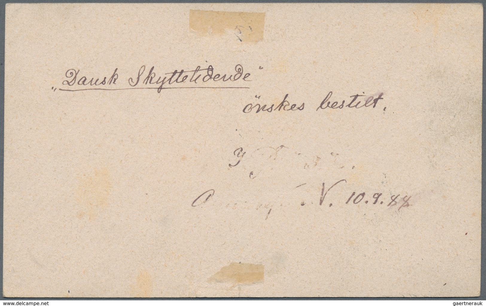 Dänemark - Ganzsachen: CITY MAIL: 1885 (ca.), "BREVKORT Kjobenhavns Bypost" Two Postal Stationery Po - Postal Stationery