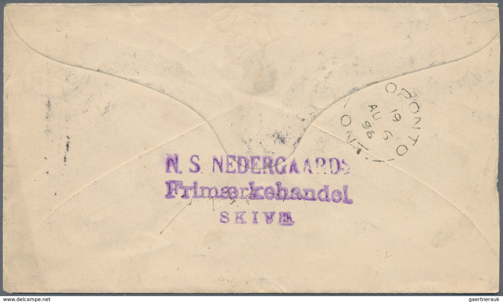 Dänemark - Ganzsachen: 1896 Desination CANADA: Postal Stationery Envelope 4 øre Blue, Uprated 3 øre - Ganzsachen