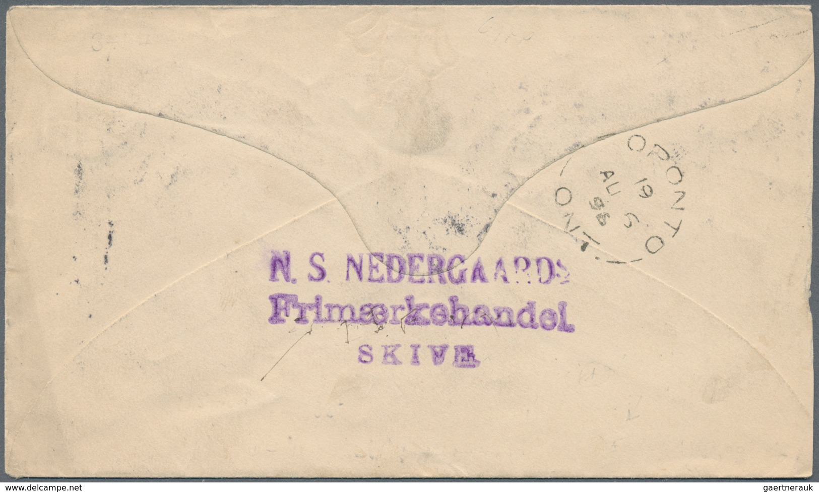 Dänemark - Ganzsachen: 1896 Desination CANADA: Postal Stationery Envelope 4 øre Blue, Uprated 3 øre - Postal Stationery