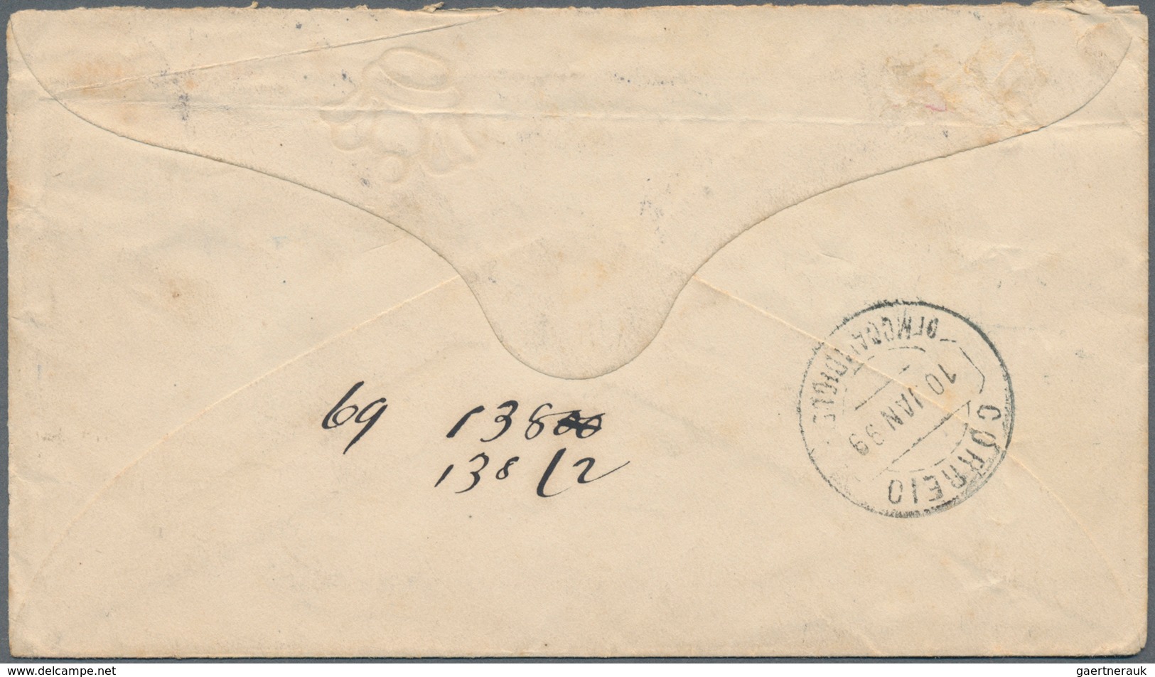 Dänemark - Ganzsachen: 1898 Destination LOURENÇO MARQUES: Postal Stationery Envelope 4 øre Used From - Postwaardestukken