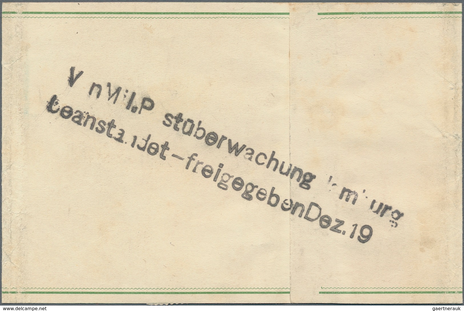 Dänemark - Ganzsachen: 1915, 5 Öre Green Postal Stationary Wrapper With Additional Franking Register - Ganzsachen