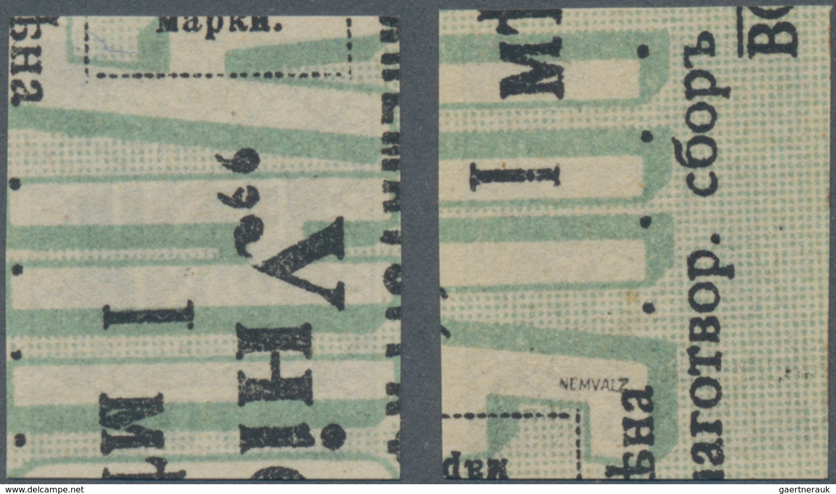 Estland: 1919. Definitives 35p And 70p Each Black On Greenish Paper, Unused. (G1) - Estland