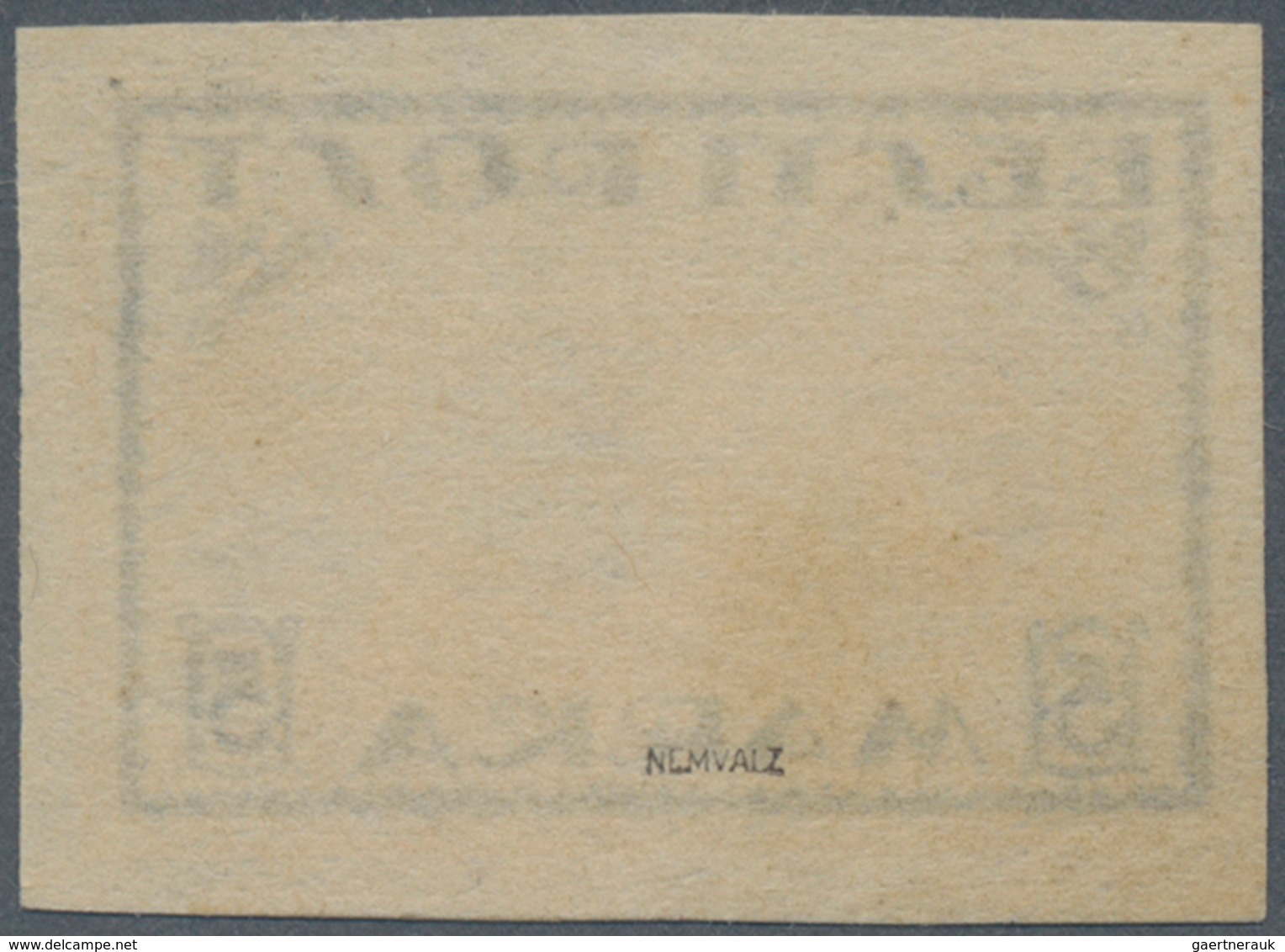 Estland: 1919. Viking Ship 5 M, Yellow Print Inverted. Unused. Signed. (Michel 1.500 Euro) - Estonia