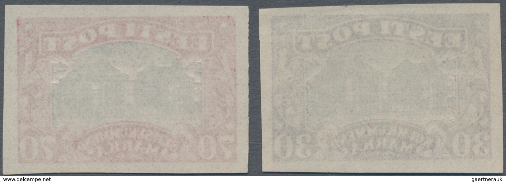 Estland: 1924, Nationaltheatre, 50 And 70 M Imperforated Proofs Without Gum. - Estonia