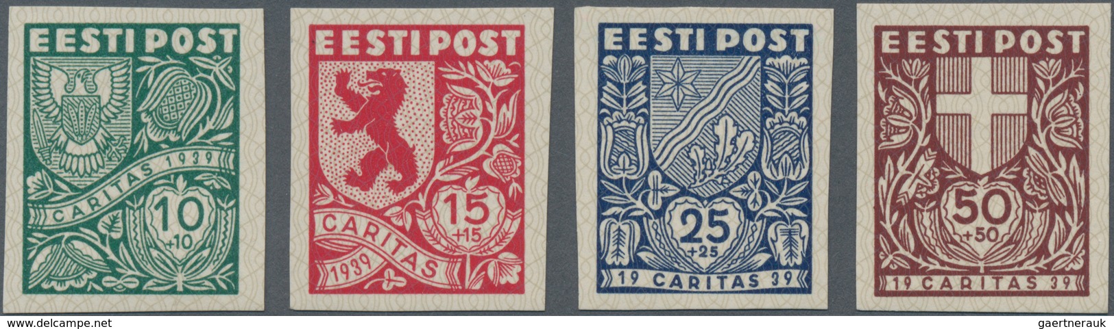 Estland: 1939. Community Aid (Ühisabi) (IV): Coat Of Arms Of The Municipalities. Complete Set, Mint, - Estland