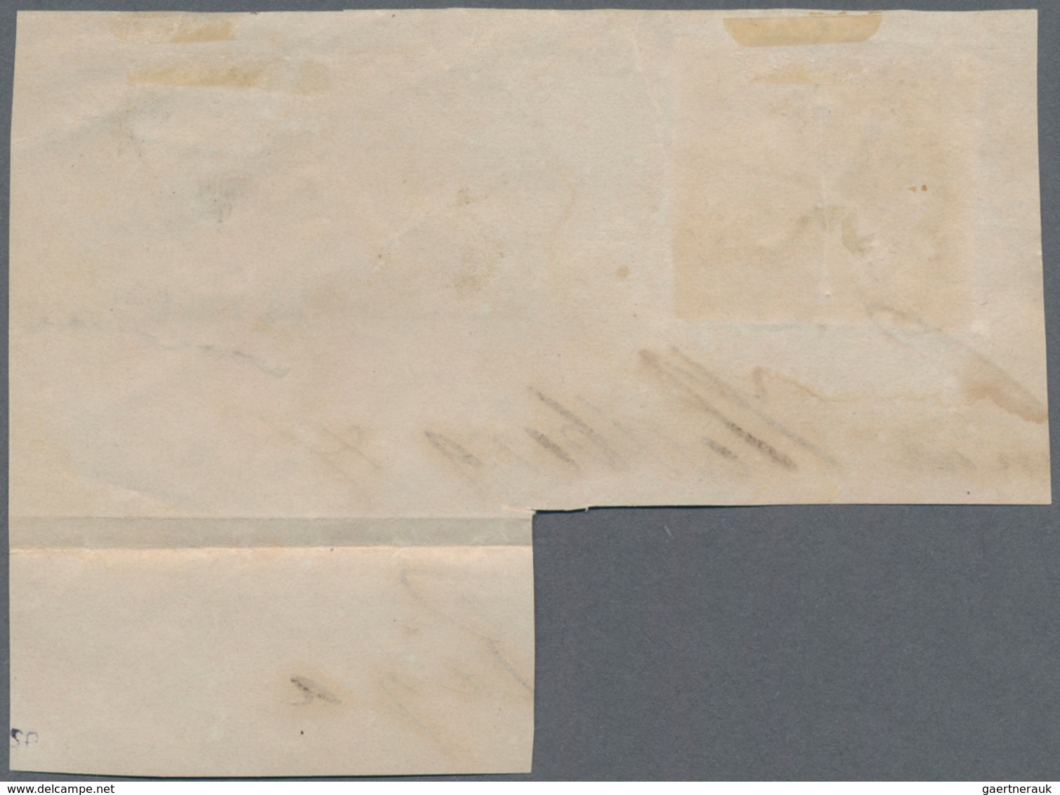 Finnland: 1856, 10kop. Carmine, Fresh Colour And Full To Wide Margins On Large Piece Of Letter, Obli - Gebruikt