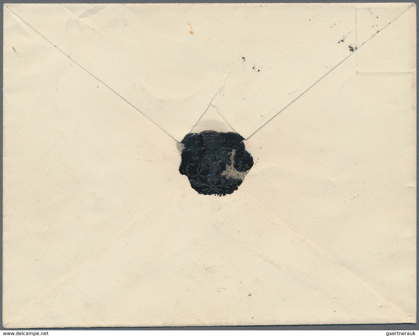 Finnland - Ganzsachen: 1860, 10 Kop. Carmine Postal Stationery Cover With Pen-stroke Cancel And Besi - Postwaardestukken