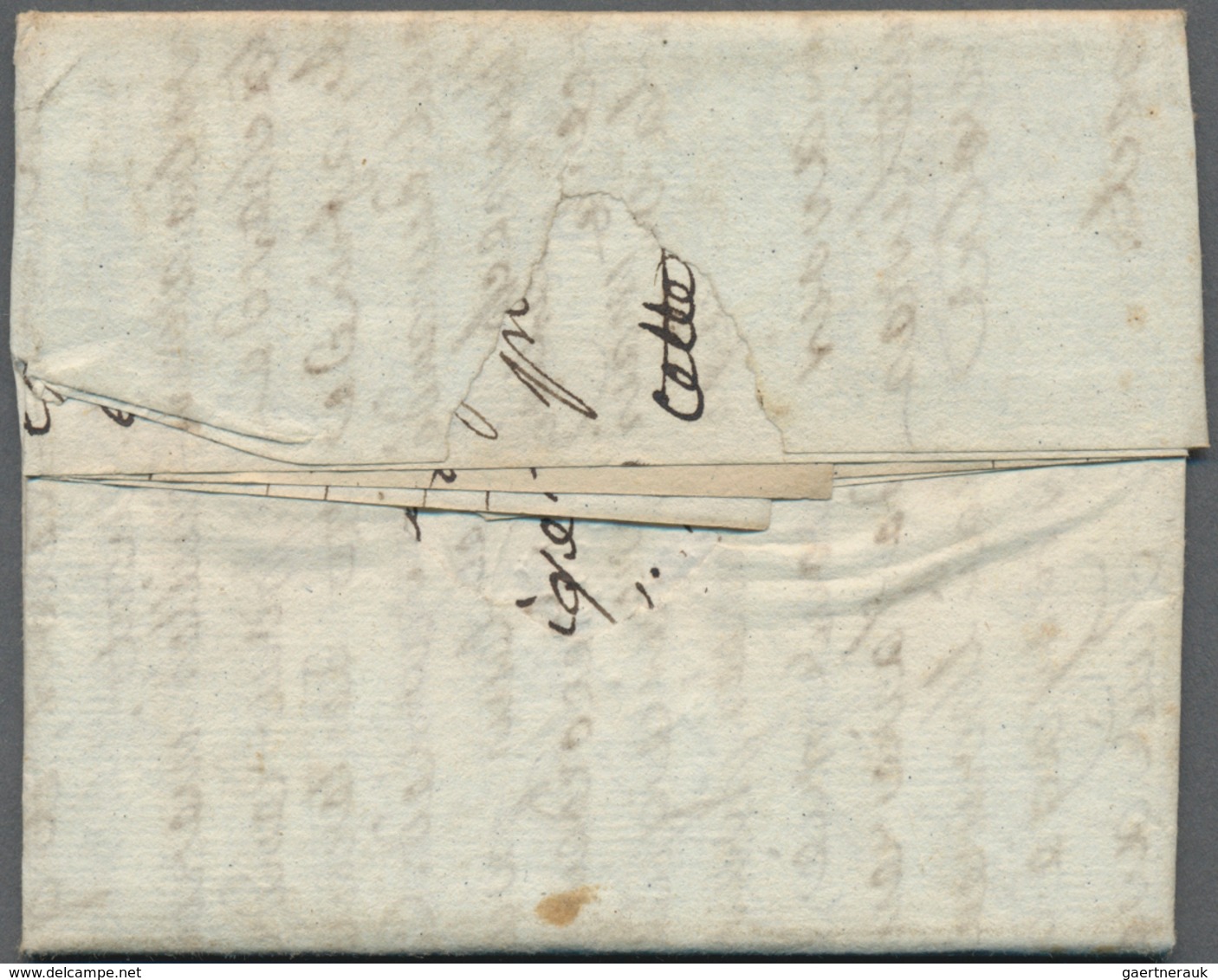 Frankreich - Vorphilatelie: 1776, "COIRVALUID" One-liner (not Listed) On Folded Letter To St. Loup - 1792-1815: Conquered Departments