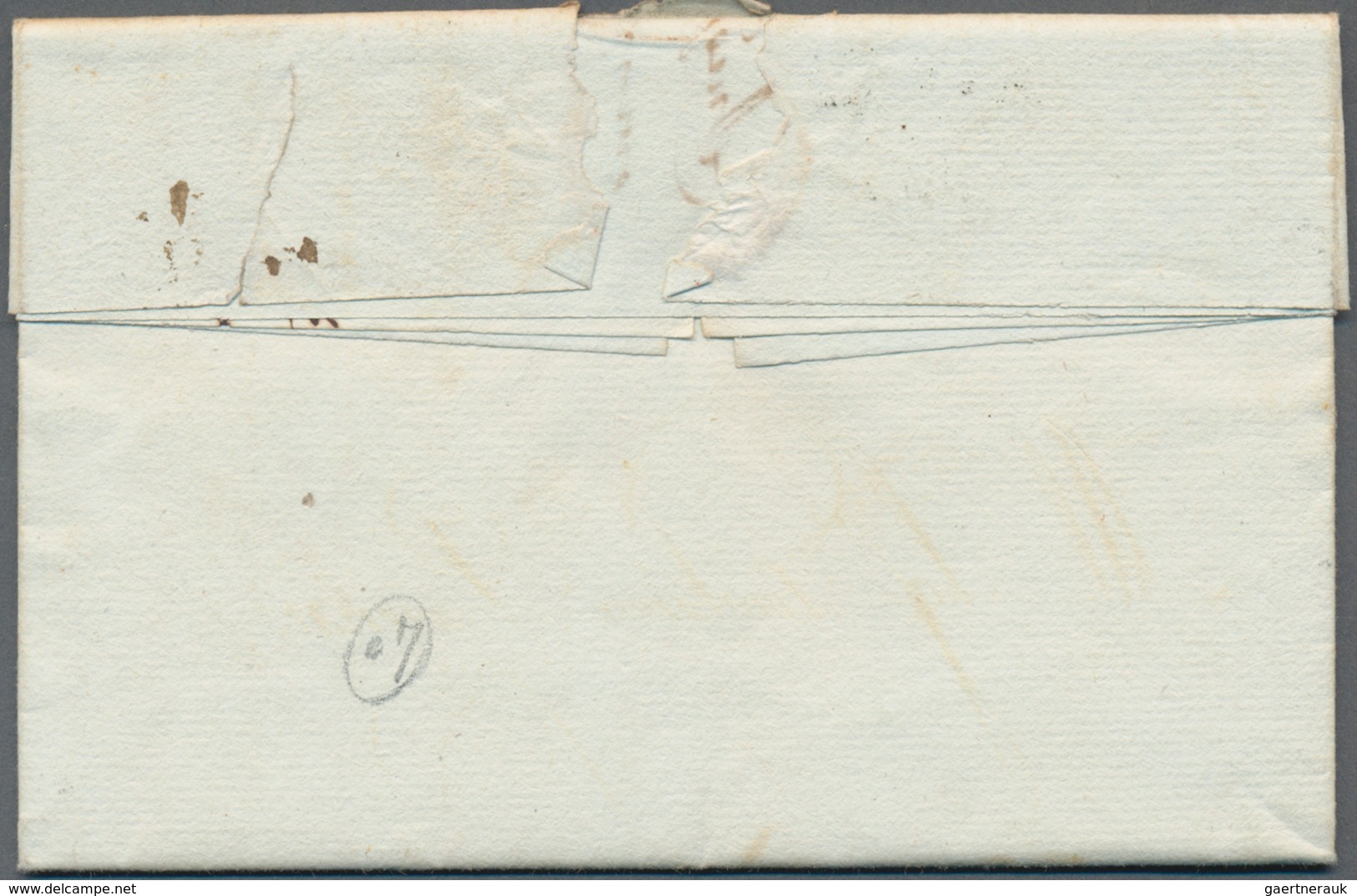 Frankreich - Vorphilatelie: 1777, "PARIGI" One-liner On Folded Letter With Besides Handwritten Taxes - 1792-1815: Veroverde Departementen