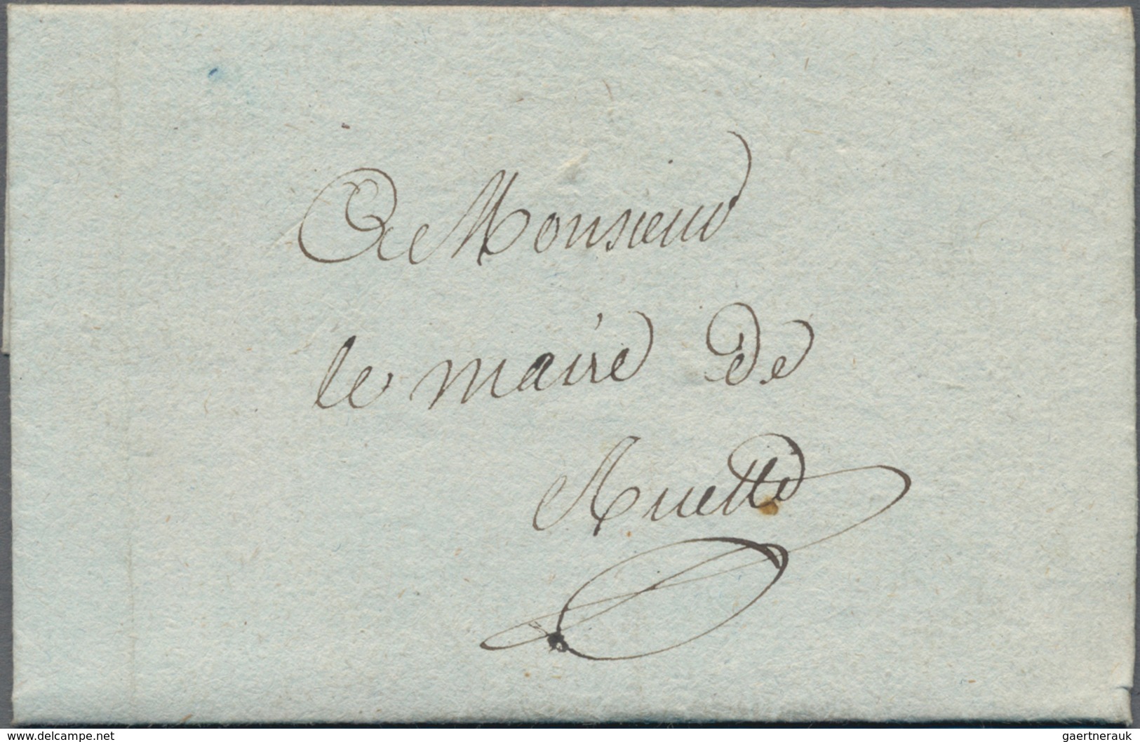 Frankreich - Vorphilatelie: 1821/22 5 Folded Letters From A Correspondence Of Neuf Château (Vosges), - 1792-1815: Veroverde Departementen