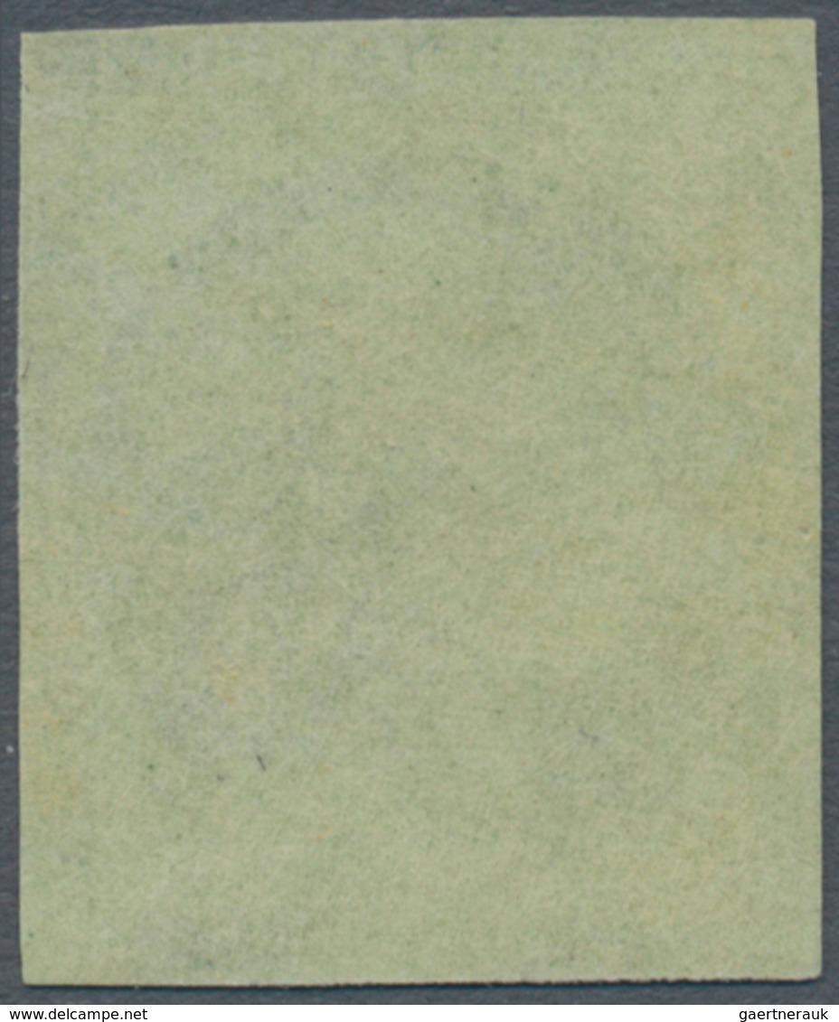 Frankreich: 1850, 15c. Green, Deep Colour, Slightly Cut Into, Regummed, Certificate V.d.Weid. Michel - Sonstige & Ohne Zuordnung